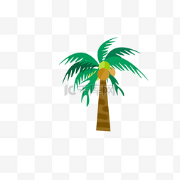 你好愚人节图片_夏天消暑阳光海滩椰树矢量素材