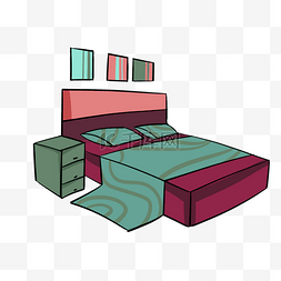 手绘家具床床头柜