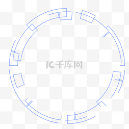 蓝色科技片段式线圈