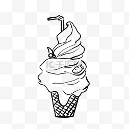 手绘冰淇淋矢量图图片_矢量雪糕素材图