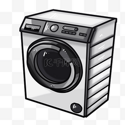 灰色全自动洗衣机