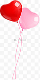 亲吻情人节粉红色恋爱可爱节日气球