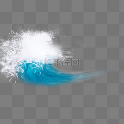 喷溅的巧克力液图片_水效果蓝色海浪白色水花元素