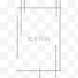 简约不规则几何图片_简约虚线商务风边框线条