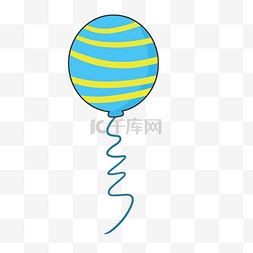 水波点点图片_矢量图蓝色的气球