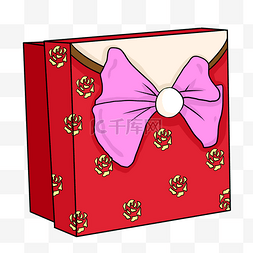 紫色浪漫礼盒图片_卡通婚礼糖盒插画