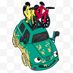 绿色小汽车玩具图片_可爱儿童玩具汽车