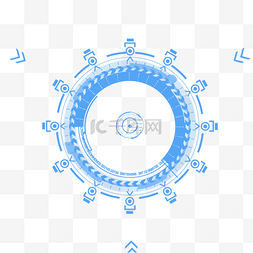 星点纹理图片_创意蓝色科技圆形元素