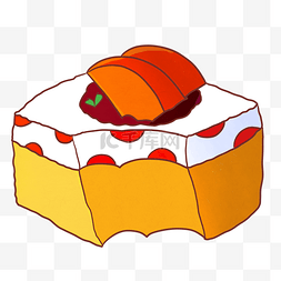 美味卡通甜点糕点图片_水果卡通装饰蛋糕