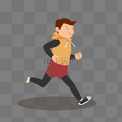 运动健身跑步主题插画