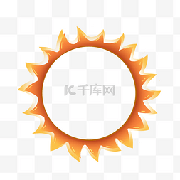 卡通渐变太阳图片_卡通渐变太阳花图标