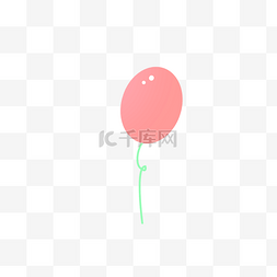简约典礼图片_粉色气球卡通png素材