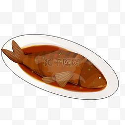 鱼红烧鱼图片_热乎乎的冬季美食-红烧鱼