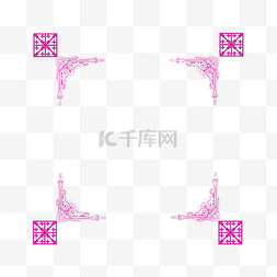 春节标题框唯美图片_新颖紫色喜庆传统边框元素
