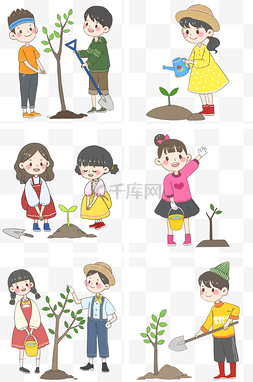 泥土风图片_植树节种树小合集PNG