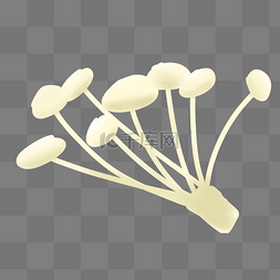新鲜的食材图片图片_白色的食材蘑菇插画