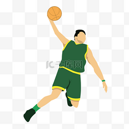 卡通篮球运动员图片_卡通打篮球的姿势矢量素材