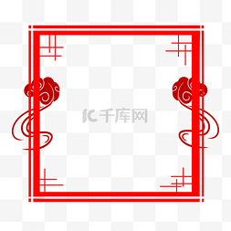 鼠图片_祥云飘立红色方框