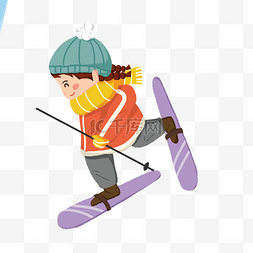 滑雪小女孩图片_小女孩滑冰