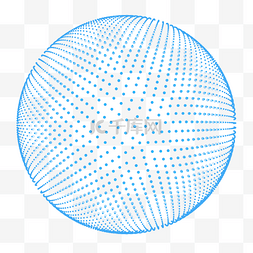 圆形组合素材图片_科技感圆点组合圆形形状几何图案