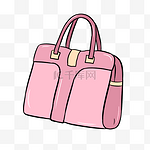 粉色的可爱包包插画
