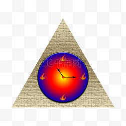 三角形仪表钟表PNG素材