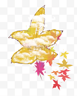 枫叶节气图片_二十四节气手绘立秋