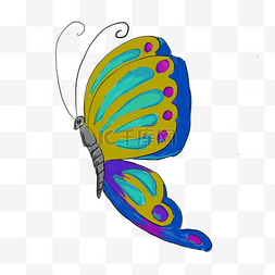 机械虫子图片_创意卡通蝴蝶素材图