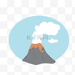 火山喷山图片_火山喷发矢量