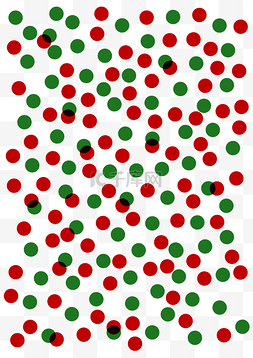 图案叠加样式图片_复古红绿叠加波点