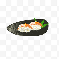 美食特色美食饭团手绘插画