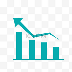 彩色人字拖矢量图图片_商务矢量数据蓝色上升柱状图分析