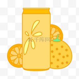 橘子汽水饮料