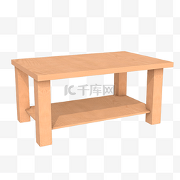木板家居图片_仿真长方形木质桌子