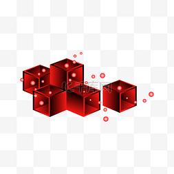 正方形立体方块图片_矢量手绘渐变形状