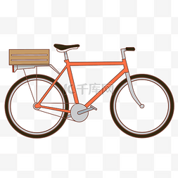 创意单车自行车插画