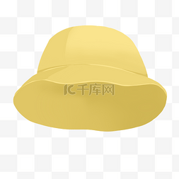 可爱黄色幼稚园渔夫帽