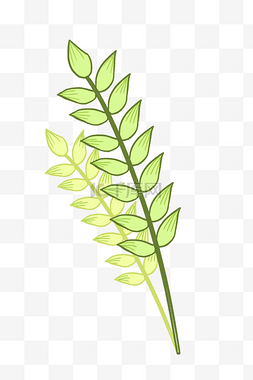 绿色成长麦穗插图