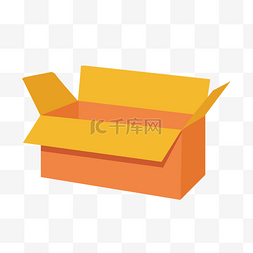 黄色扁平化盒子元素
