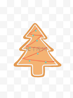 饼干圣诞树图片_手绘圣诞节可爱圣诞小饼干糖果食