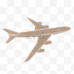 升空卡通图片_文艺纸板手绘飞机