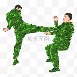 士兵迷彩图片_身穿迷彩军绿色军装的解放军士兵