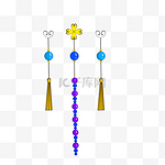 彩色珠珠挂饰