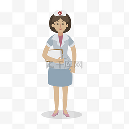 可爱小护士图片_卡通可爱小清新护士矢量素材