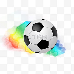 足球黑白图片_世界杯水彩底足球元素