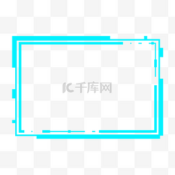 创意边框线条图片_矩形科技创意边框