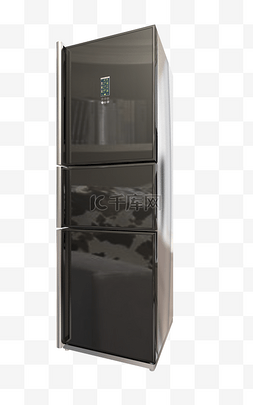 冰柜图片_家用电器三门冰箱