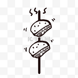 3d墙壁logo图片_香肠烤肉