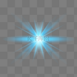 科技蓝光效图片_蓝色魔幻科技光效元素