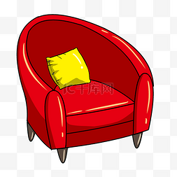 红色沙发沙发图片_红色单人沙发